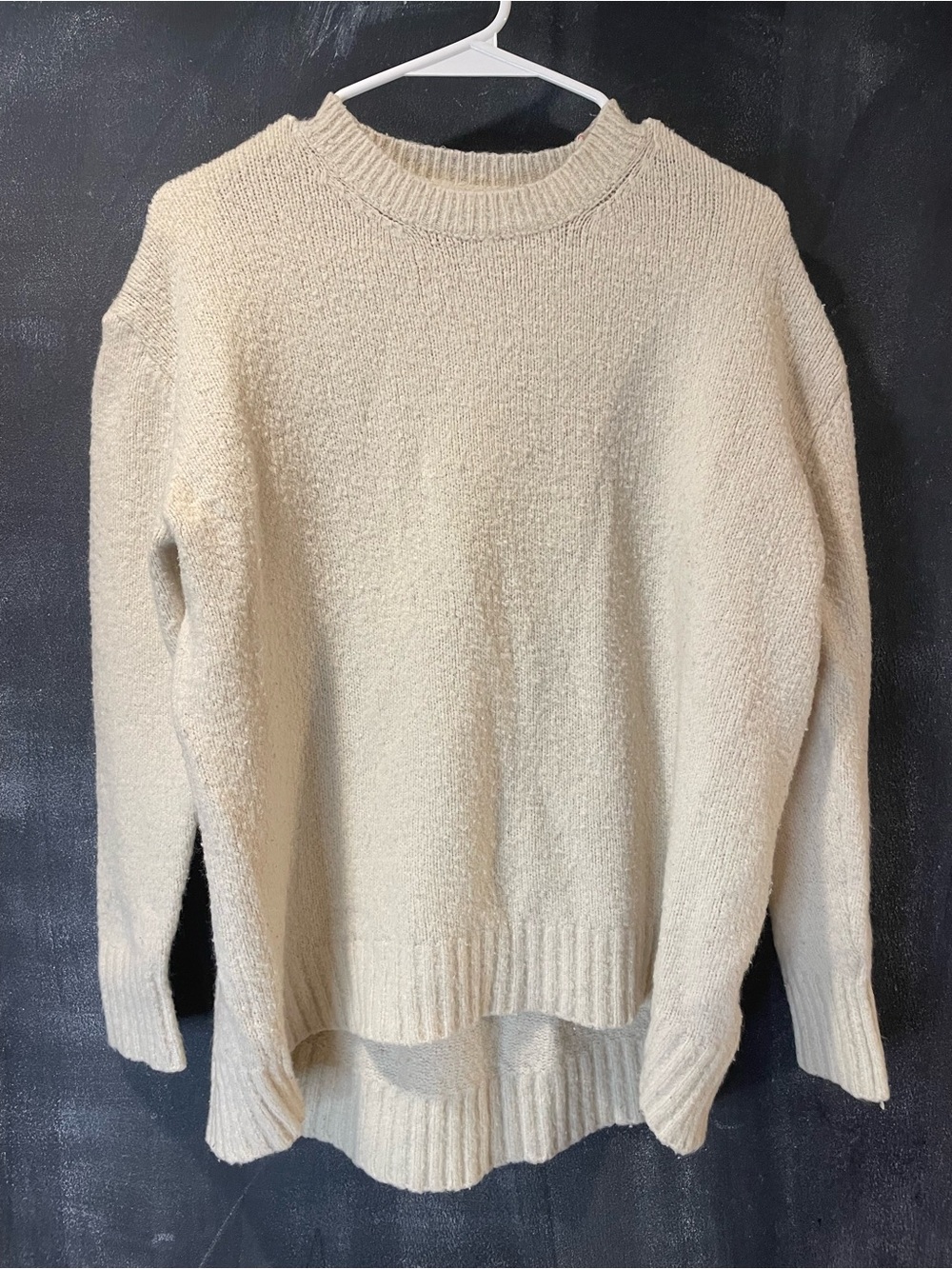 Philosophy Republic Clothing Cream Soft Knit Crewneck Sweater Medium Cozy
